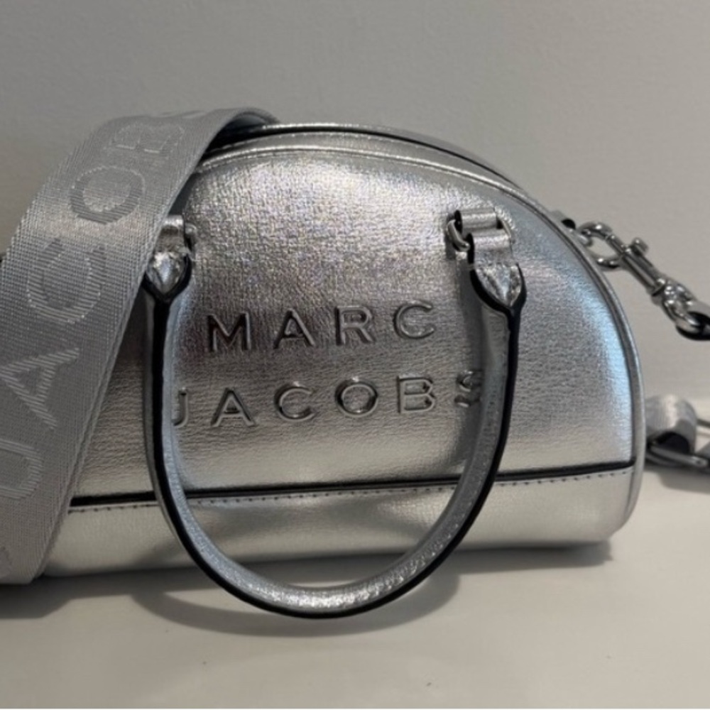 Marc Jacobs Metallic Silver Crossbody Bag